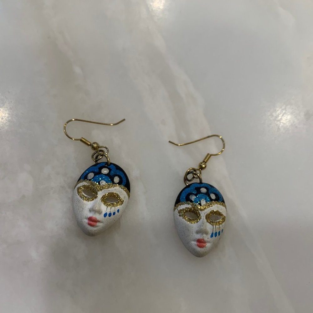 Venetian Mask/ Mardi Gras Earrings